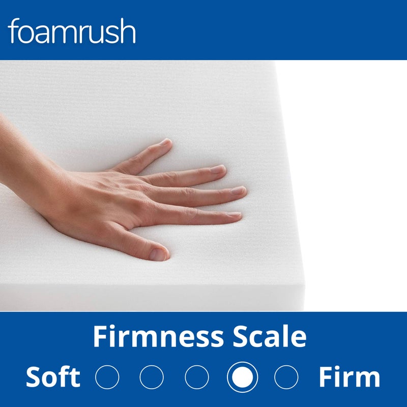 FoamRush 6" x 24" x 27" Upholstery Foam High Density Firm Soft Support (Chair Cushion Square Foam for Dining Chairs, Wheelchair Seat Cushion Replacement) - Image 3